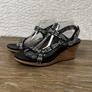Teva Women's Arrabelle Universal Wedge Sandal Mosaic Black Sz 10 Platform Sporty